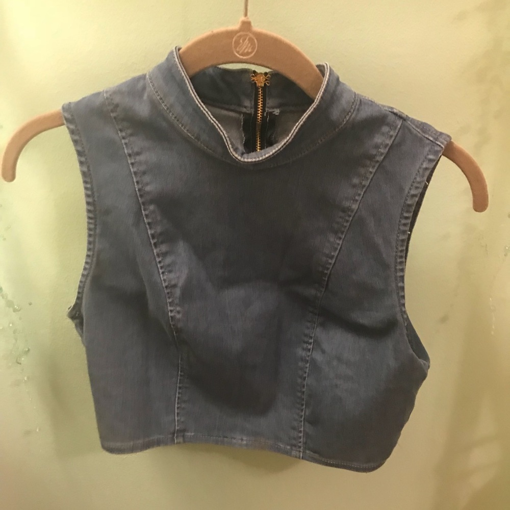 Guess Jean Halter Crop Top
